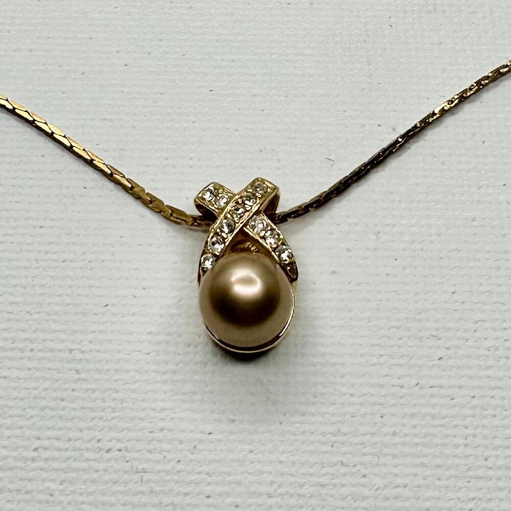 Faux Pearl Snake Chain Pendant Rhinestone X Bounding Mermaid Pirate Costume